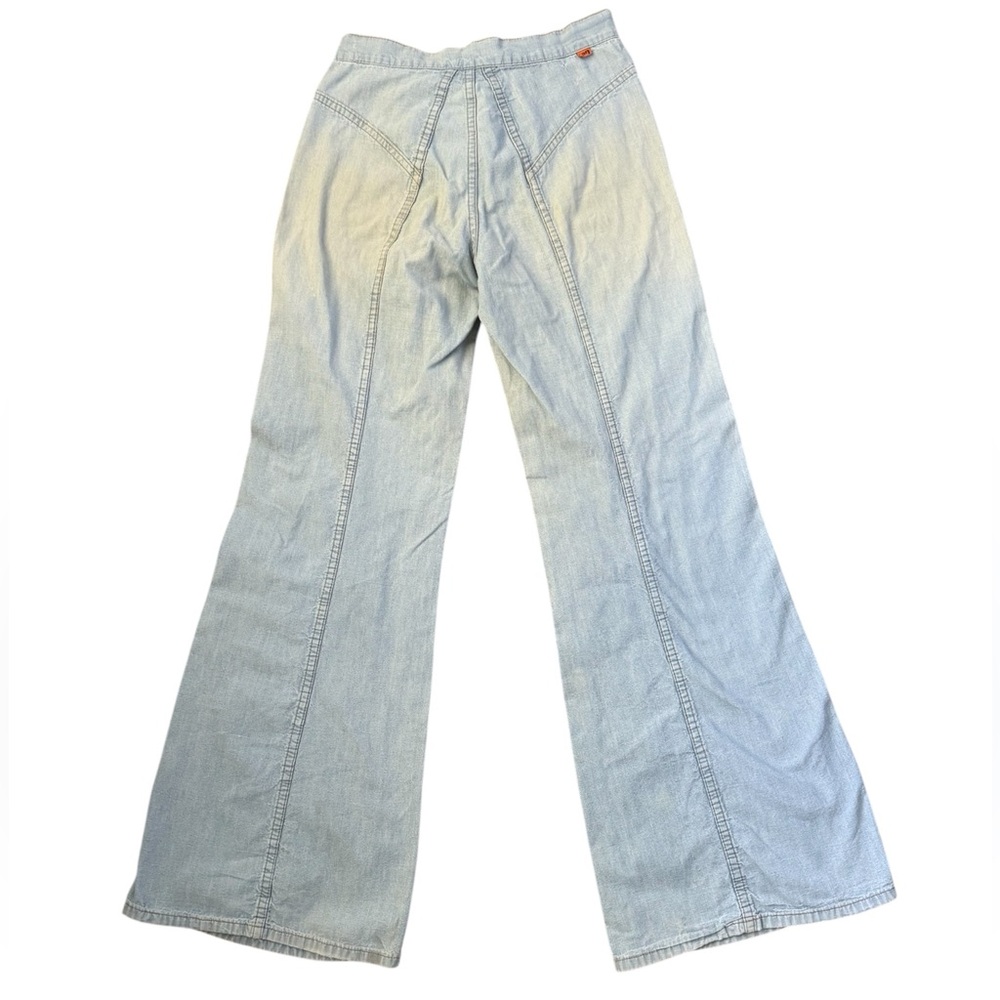Levis Vintage 70s Orange Tab Light Wash High Rise Bell Bottom Jeans Rare - Picture 4 of 8